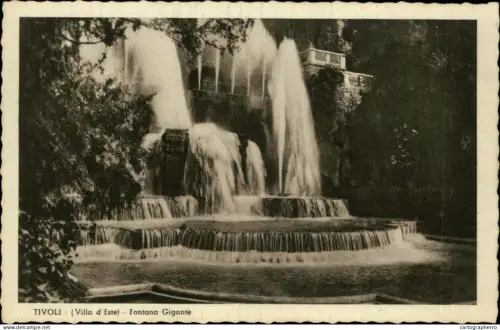 A5884 Postcard > Europe > Italy > Lazio > Tivoli fontana