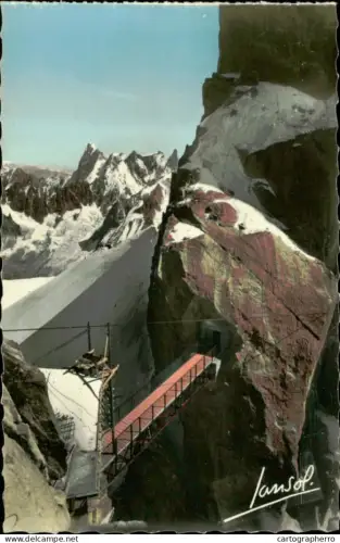 A5884 Postcard > Europe > France > [74] Haute Savoie > Chamonix-Mont-Blanc teleferique cpsm