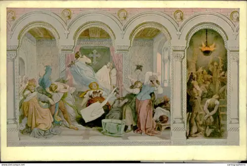 A5884 Moritz von Schwind fine art postcard Weimar Museum