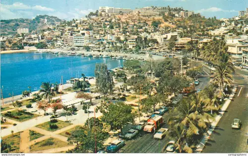 A5341 Mexico Acapulco Miguel Aleman Boulevard and Pier