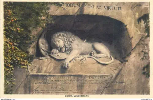 A5340 Switzerland Luzern Lowendenkmal