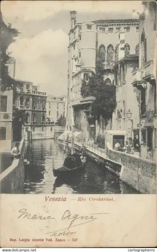 A5872 Venezia (Venice) Rio Contarini 1903