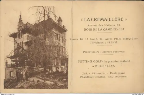 A5872 Bruxelles LA CREMAILLERE Bois de la Cambre-Est (vertical bending)