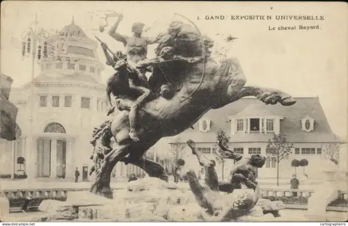 A5872 Gent exposition le cheval Bayard 1913