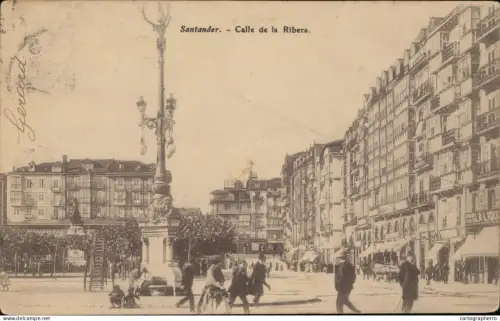 A5871 Santander calle de la Ribera 1907