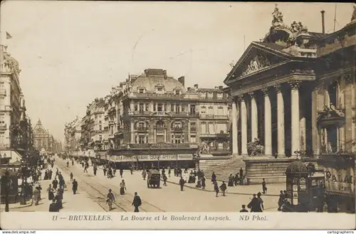 A5871 Bruxelles boulevard Anspach la Bourse