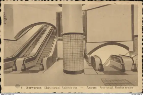 A5871 Antwerp > Antwerpen tunnel escalier roulant