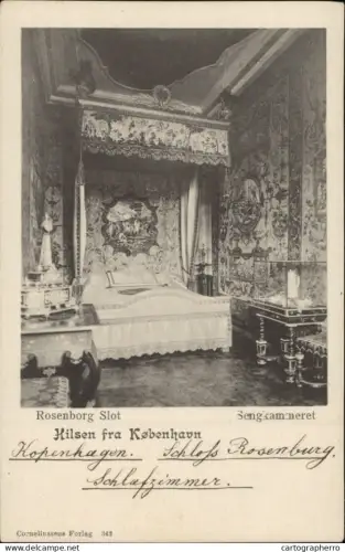 A5871 Copenhagen Rosenborg Slot Schlafzimmer