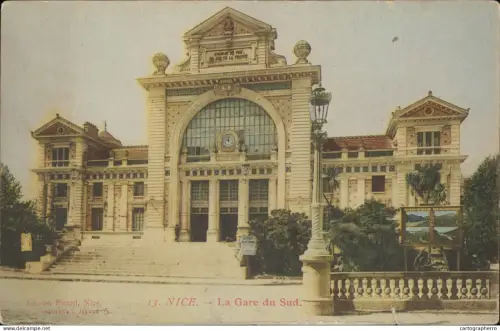 A5870 Nice la gare du sud cpa