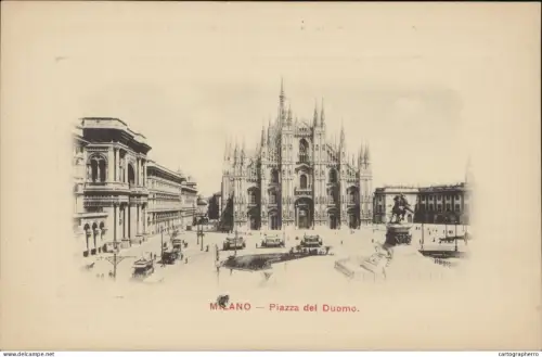 A5870 Milano (Milan) piazza del duomo 1900s