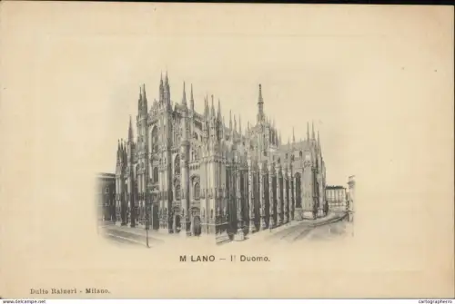 A5870 Milano (Milan) duomo 1900s