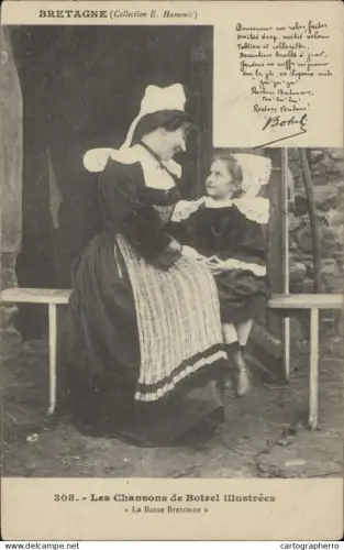 A5870 Bretagne les chansons de Botrel illustrees la basse Bretonne