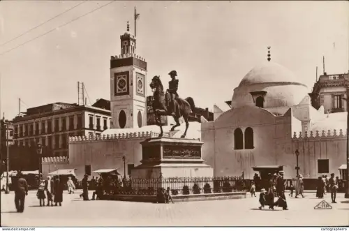 A5869 Alger statue du Duc d`Orleans mosquee Djemaa-Djedid