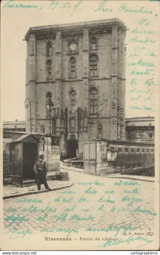 A5869 Vincennes entree du chateau 1905