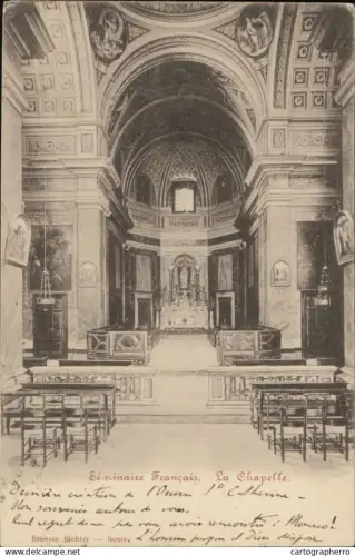 A5869 Roma seminaire francais la chapelle 1900
