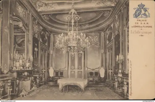 A5869 Palais le Comte de Flandre salle a manger cpa