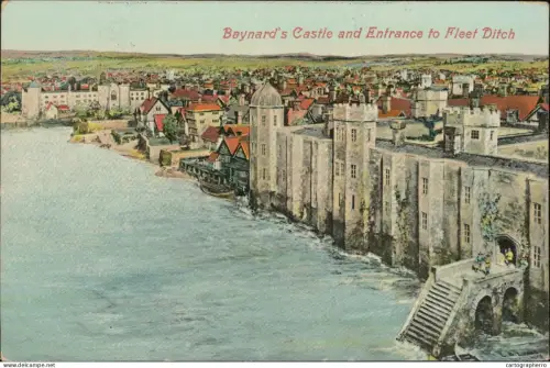 A5868 London Baynard Castle entrance and Fleet Ditch