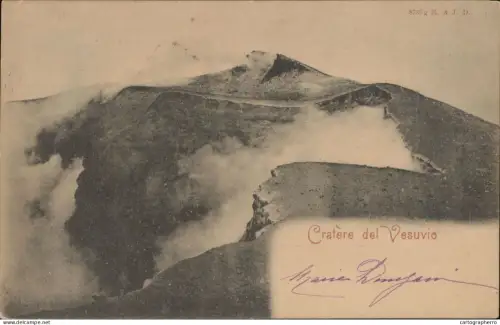 A5868 Cratere de Vesuvio 1900