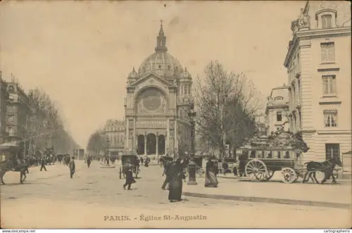 A5868 Paris eglise St Augustin cpa