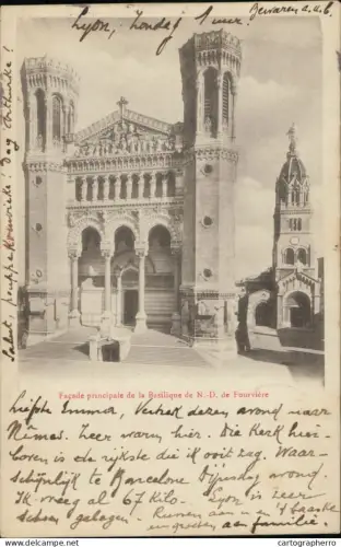 A5868 Lyon Basilique Notre Dame de Fourviere cpa