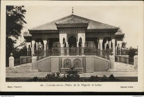 A5868 Casablanca palais de Sa Majeste le Sultan 1948
