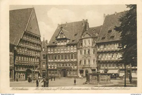 A5340 Germany Hildesheim Marktplatz mit Rolandsbrunnen