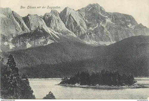 A5339 Germany Der Eibsee mit der Zugspitze