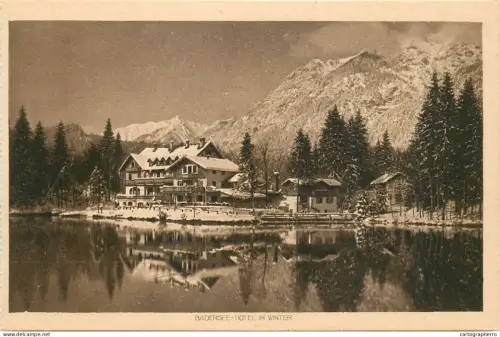 A5339 Germany Badersee Hotel im Winter
