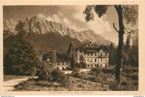 A5339 Germany Badersee Hotel und Zugspitze