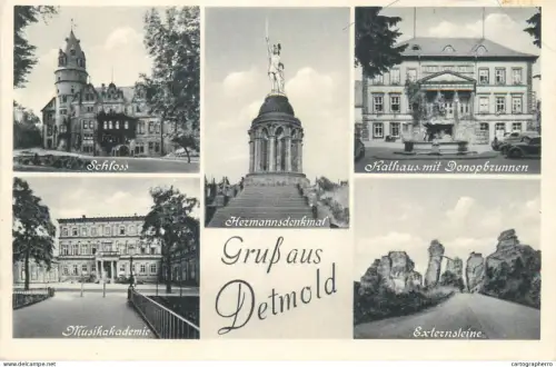A5339 Germany Gruss aus Detmold multi view
