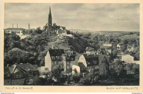 A5339 Germany Halle an der Saale Blick Blick auf Crollwitz