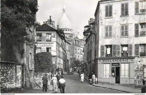 A5344 France Paris rue Norvino et Sacre Coeur de Montmartre