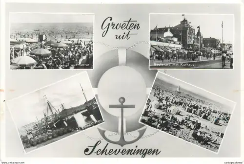 A5344 Netherlands Groeten uit Schveningen multi view souvenir
