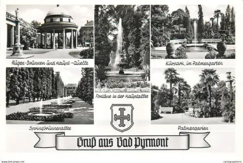 A5344 Germany Gruss aus Bad Pyrmont souvenir multi view
