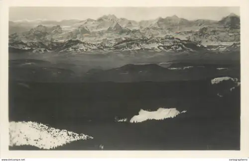 A5344 Germany Blick vom Feldbergturm auf das Berner Oberland Finsteraarhorn Gruppe