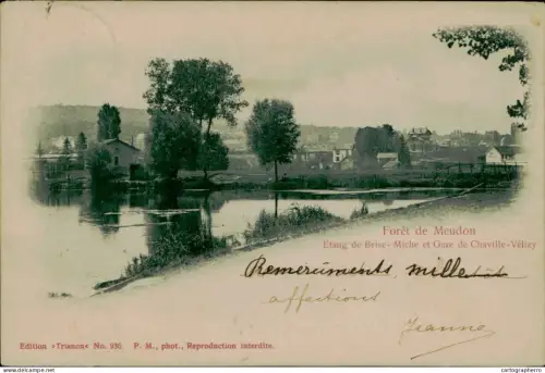 A5873 Foret de Meudon etang de Brise-Miche et Gare de Chaville-Velizy