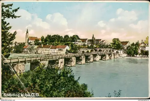 A5873 Schärding Brucke 1936