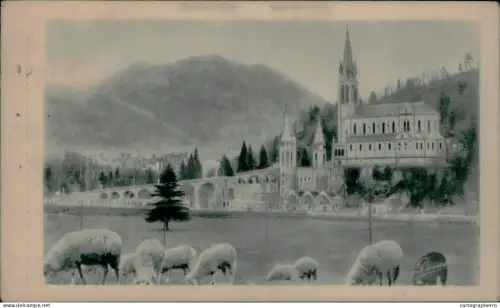 A5873 France Lourdes basilica