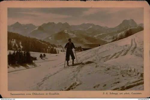 A5873 Saanenmoser avec Oldenhorn et Gumfluhski