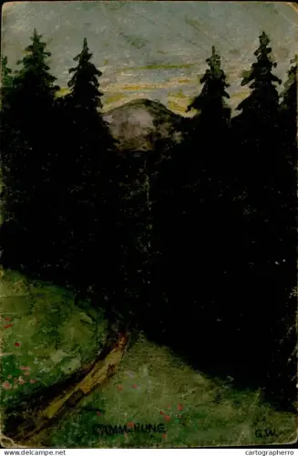 A5873 Landschaft AK Cammerung