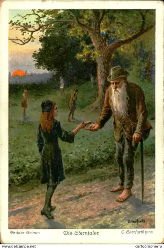 A5873 Die Sterntaler - Bruder Grimm - O. Herrfurth