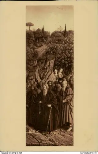 A5873 Hubert et Jan van Eyck - Les Saints Ermites, The holy Hermits