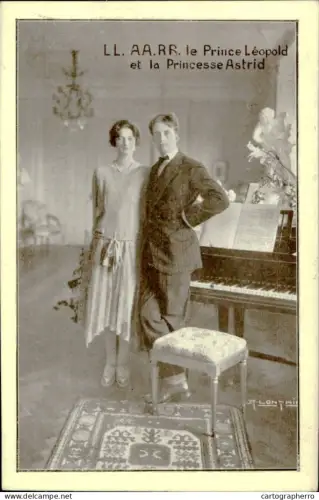 A5873 Belgium royalty Prince Leopold Princess Astrid