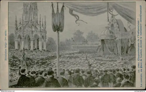 A5874 Revolution Belge cpa 1900s