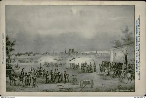 A5874 Revolution Belge les batteries hollandaises