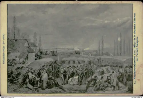 A5874 Revolution Belge siege de la citadelle d`Anvers