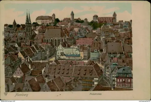 A5874 Nuernberg panorama 1900s