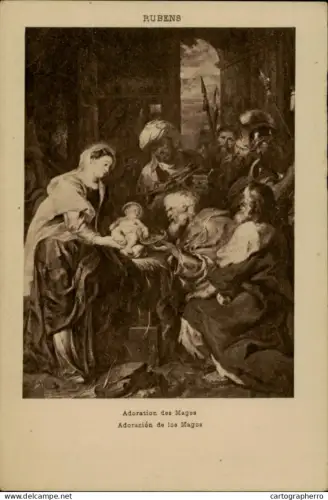 A5874 Fine art Rubens - Adoration des Mages