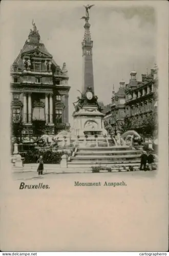 A5874 Bruxelles monument Anspach 1900s