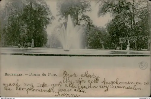 A5875 Bruxelles parc 1903